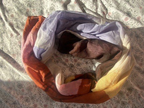 Multicoloured scarf barely - multicoloured,