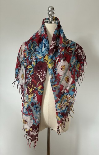 Women square scarf floral - square,