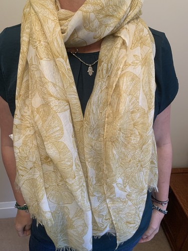 Womens preowned floral scarf - floral,