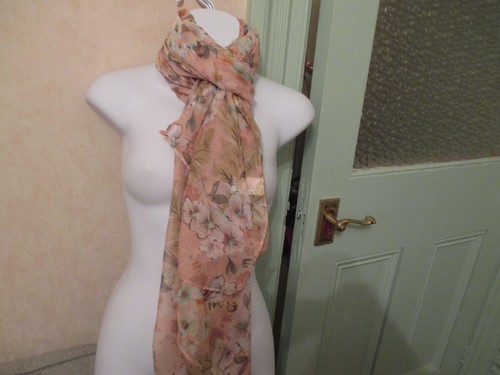 Flowery printed ladies - flowery, scarf