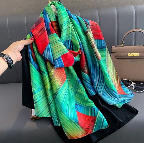 Vibrant large soft scarf - soft,