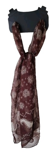 Womens lightweight brown scarf - womens,
