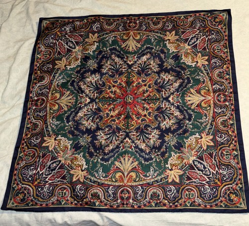 Multi coloured patterned scarf