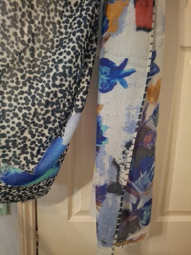 Scarf floral multi - multi, coloured