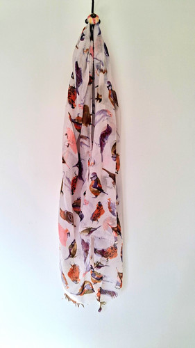 Women bird print - women’s, scarf